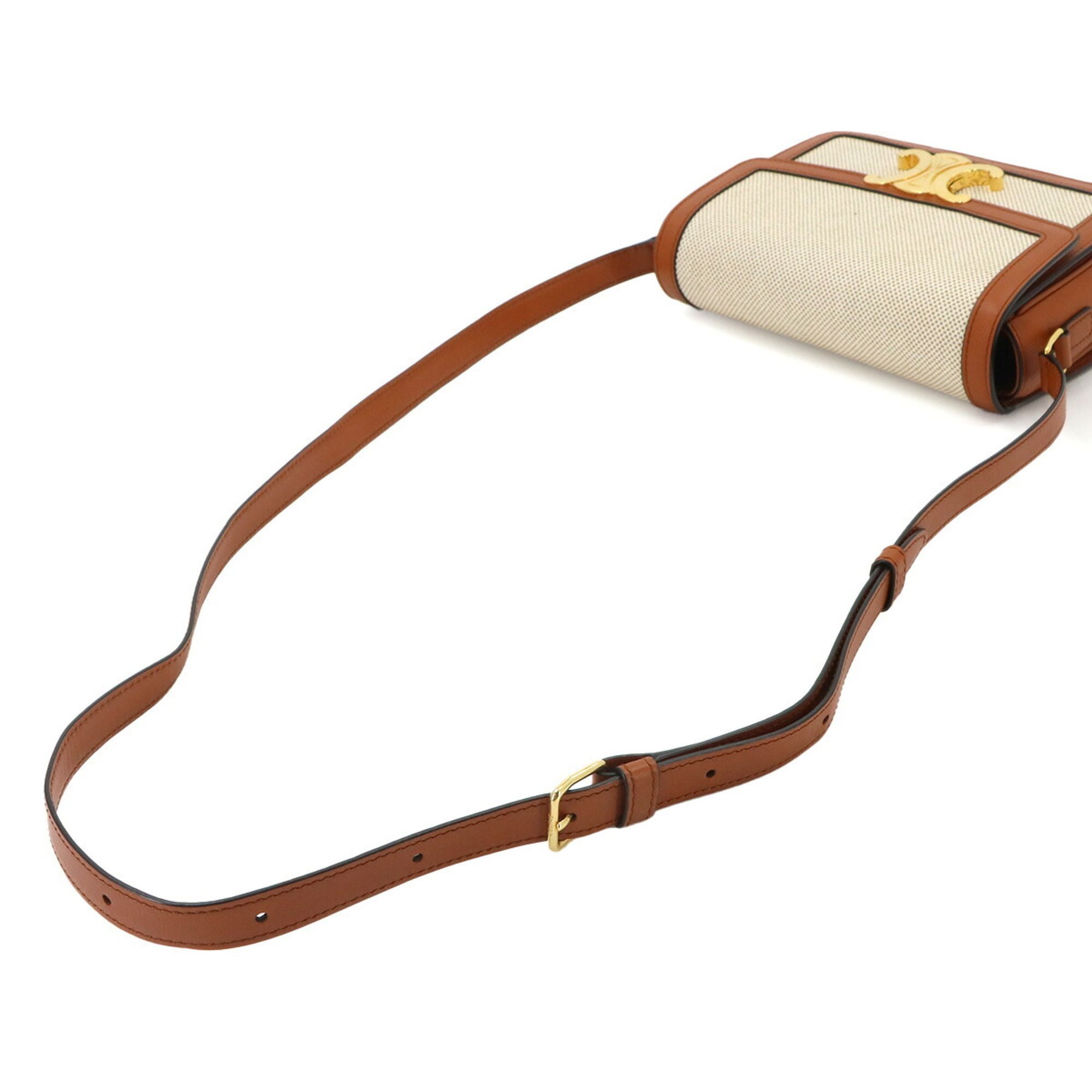 Canvas Leather Handbag Shoulder Bag (Pre-Owned) - Celine - Modalova