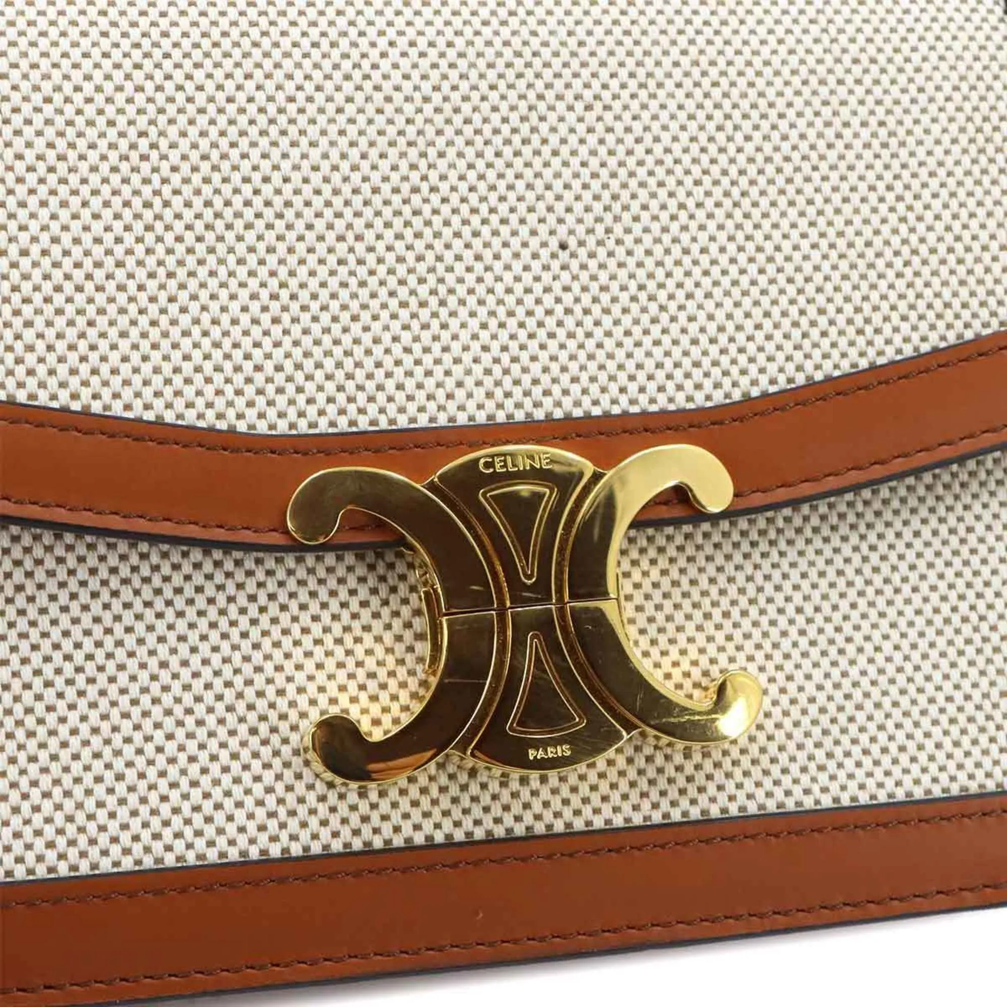 Canvas Leather Handbag Shoulder Bag (Pre-Owned) - Celine - Modalova