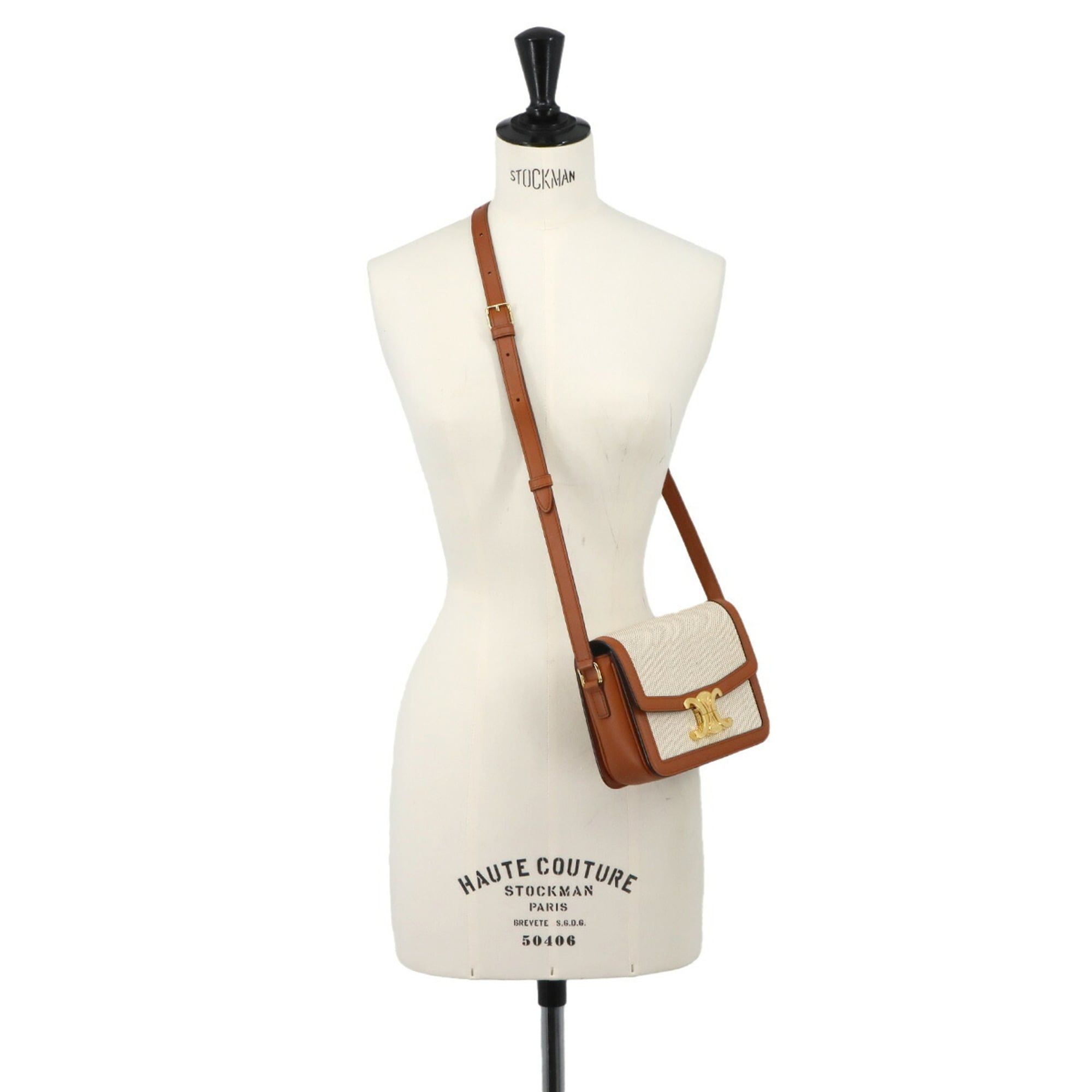 Canvas Leather Handbag Shoulder Bag (Pre-Owned) - Celine - Modalova
