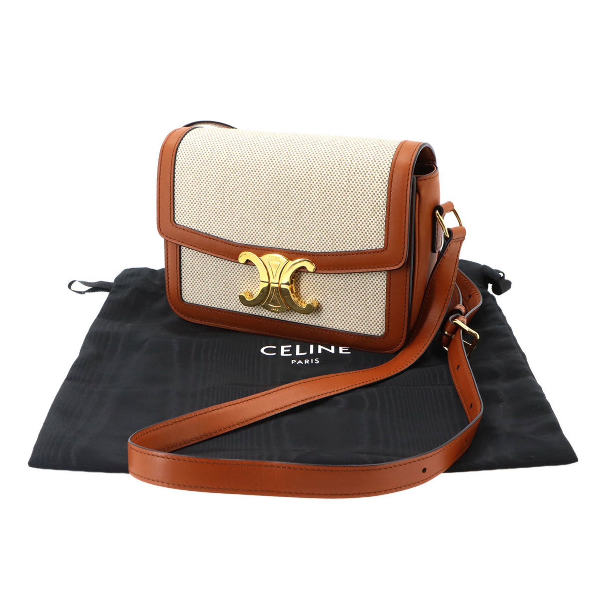 Canvas Leather Handbag Shoulder Bag (Pre-Owned) - Celine - Modalova