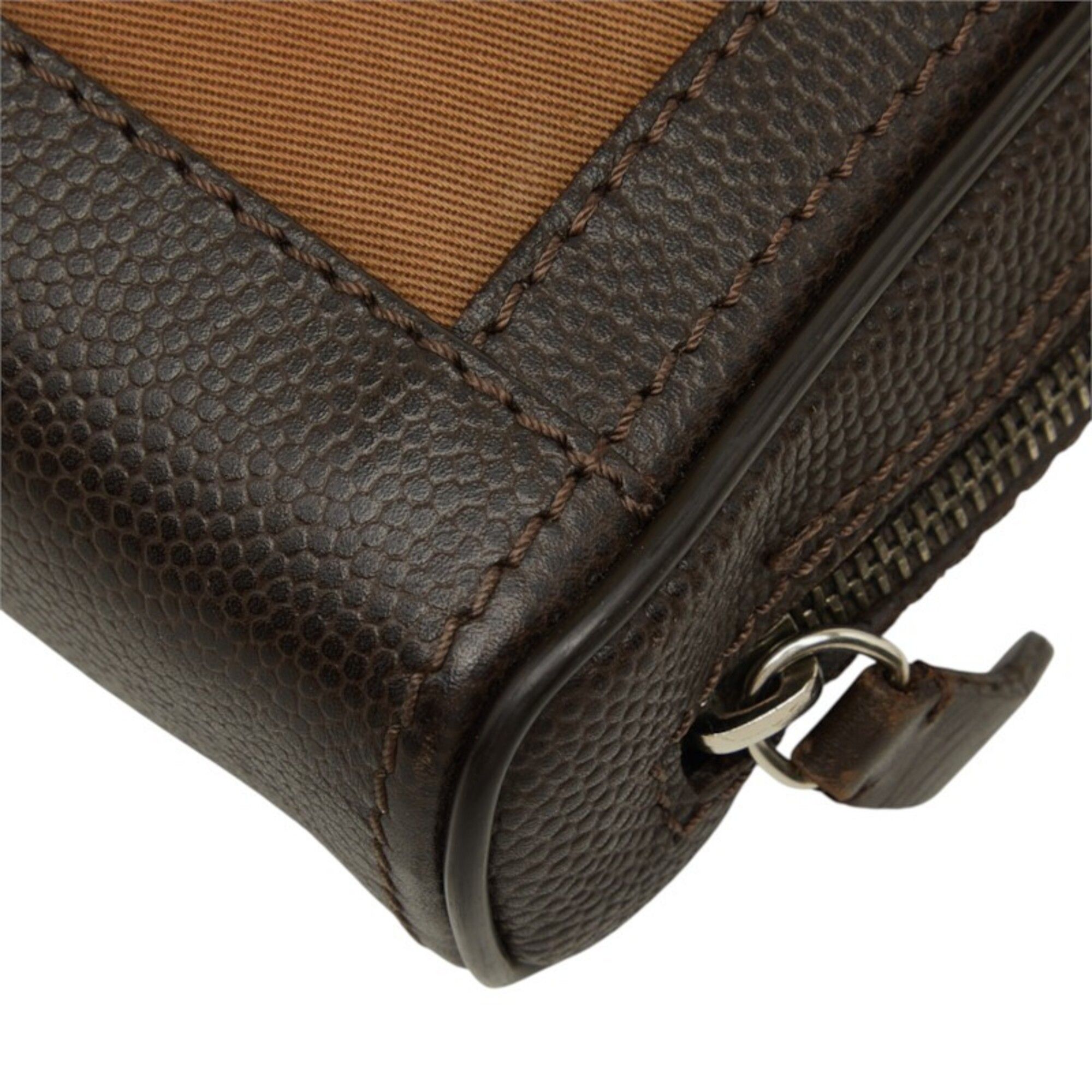 Canvas Leather Clutch Bag (Pre-Owned) - Dunhill - Modalova