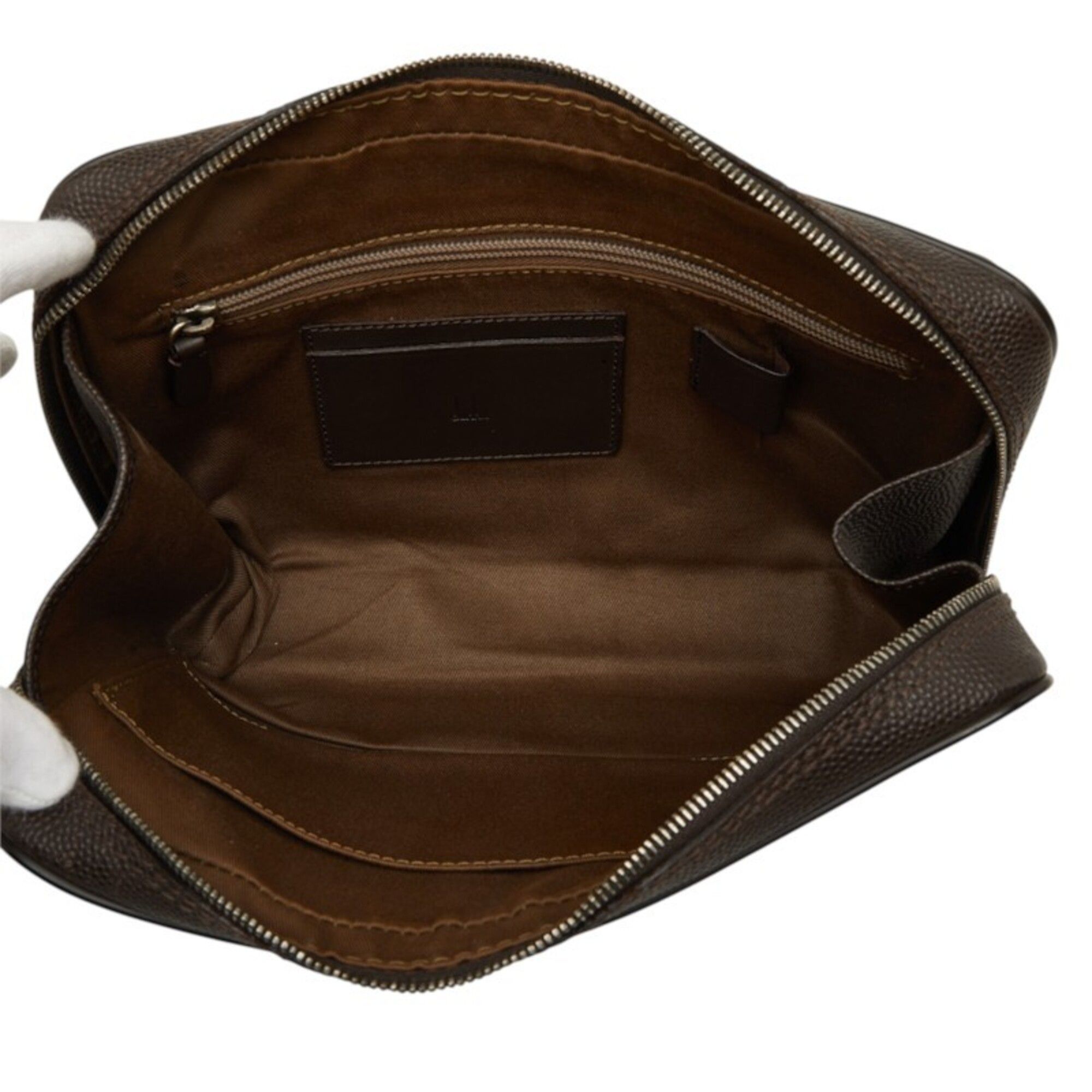 Canvas Leather Clutch Bag (Pre-Owned) - Dunhill - Modalova