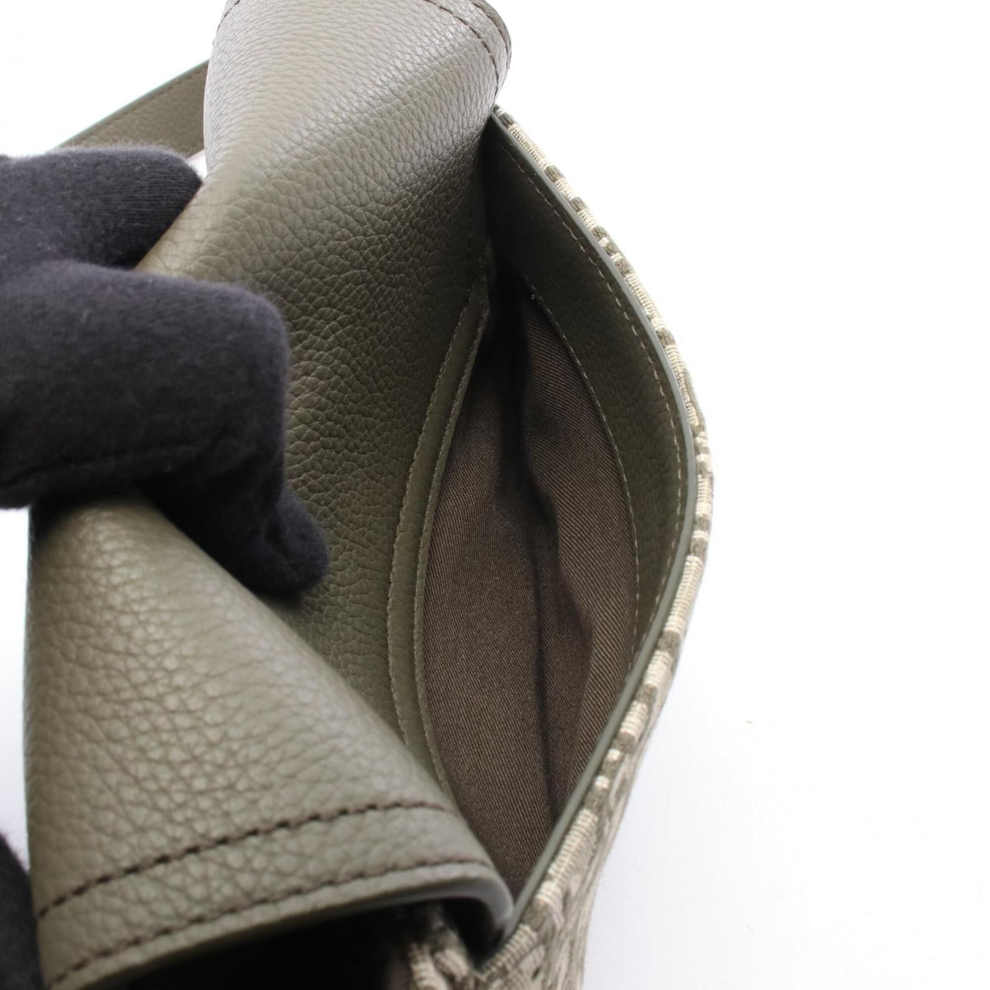 Canvas Leather Saddle Bag Shoulder Bag (Pre-Owned) - Christian Dior - Modalova
