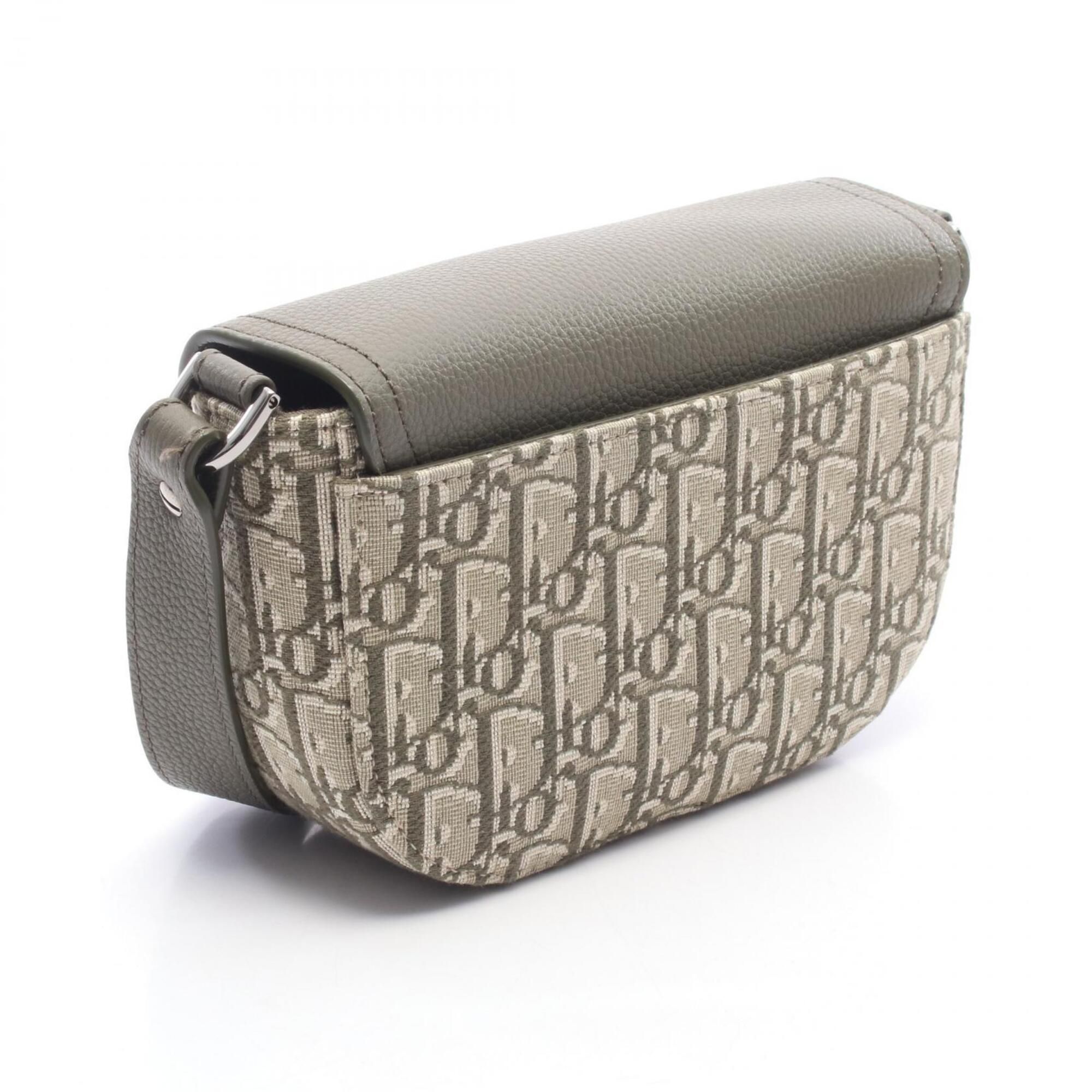 Canvas Leather Saddle Bag Shoulder Bag (Pre-Owned) - Christian Dior - Modalova