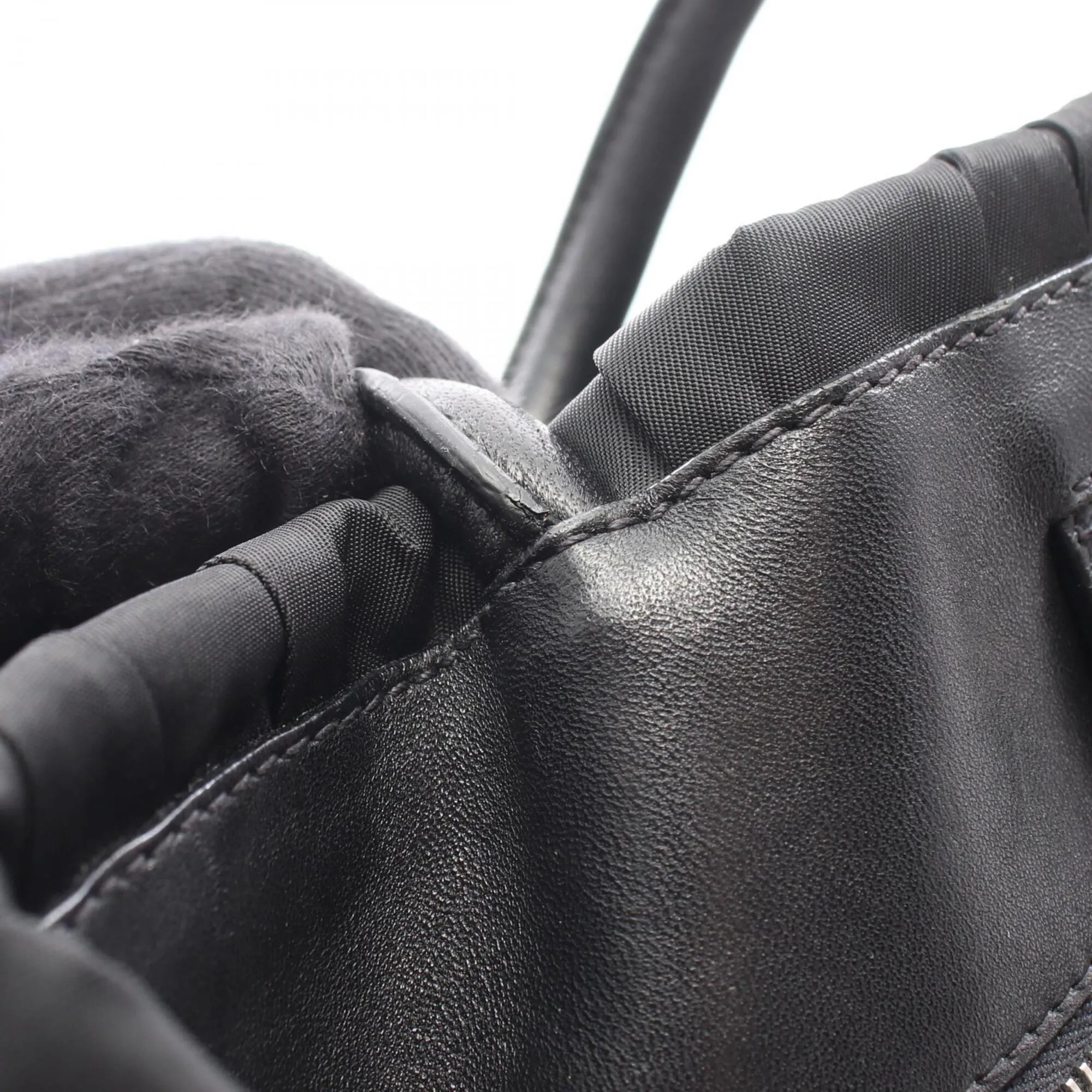 Nylon Leather Handbag (Pre-Owned) - Prada - Modalova