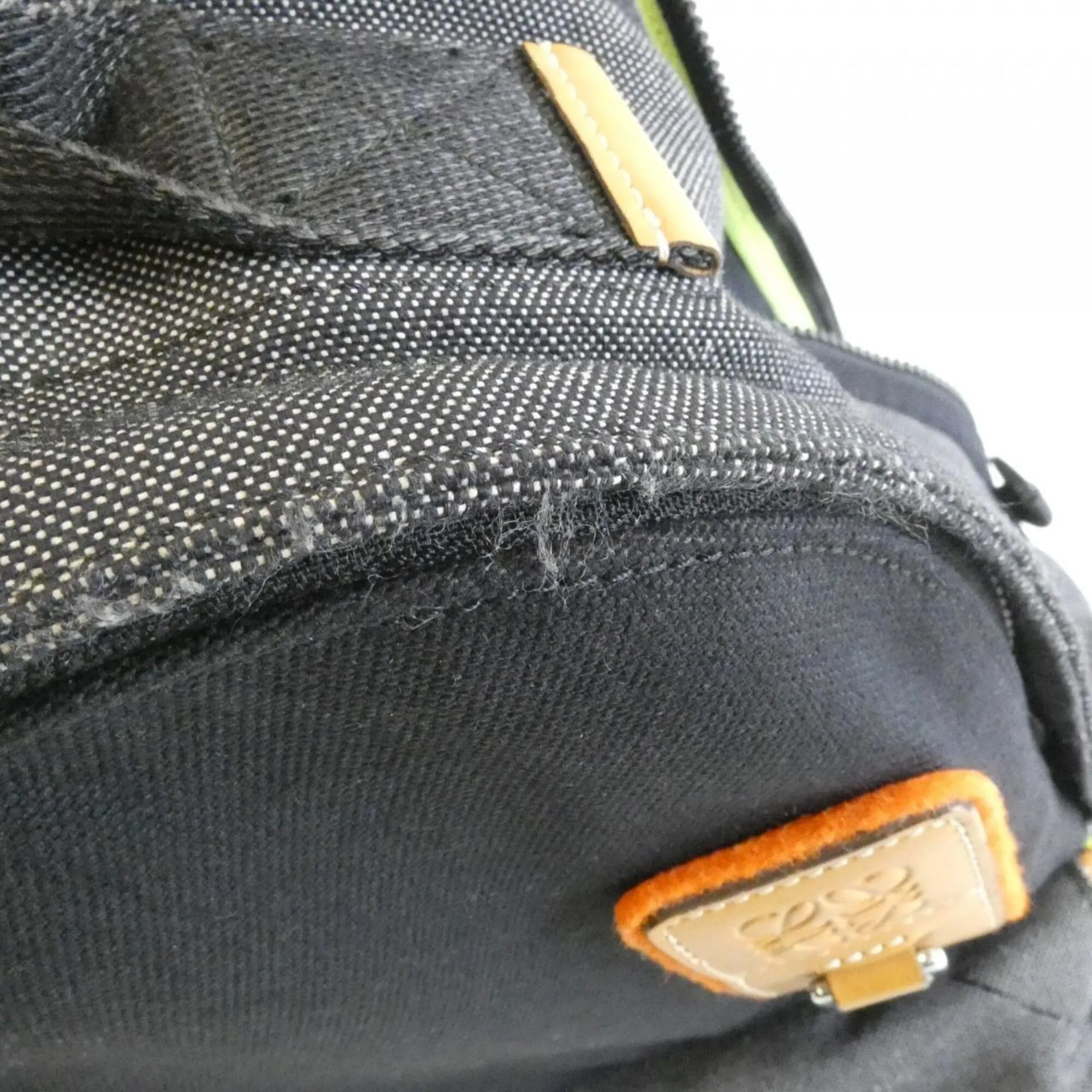 Canvas Leather Backpack (Pre-Owned) - Loewe - Modalova