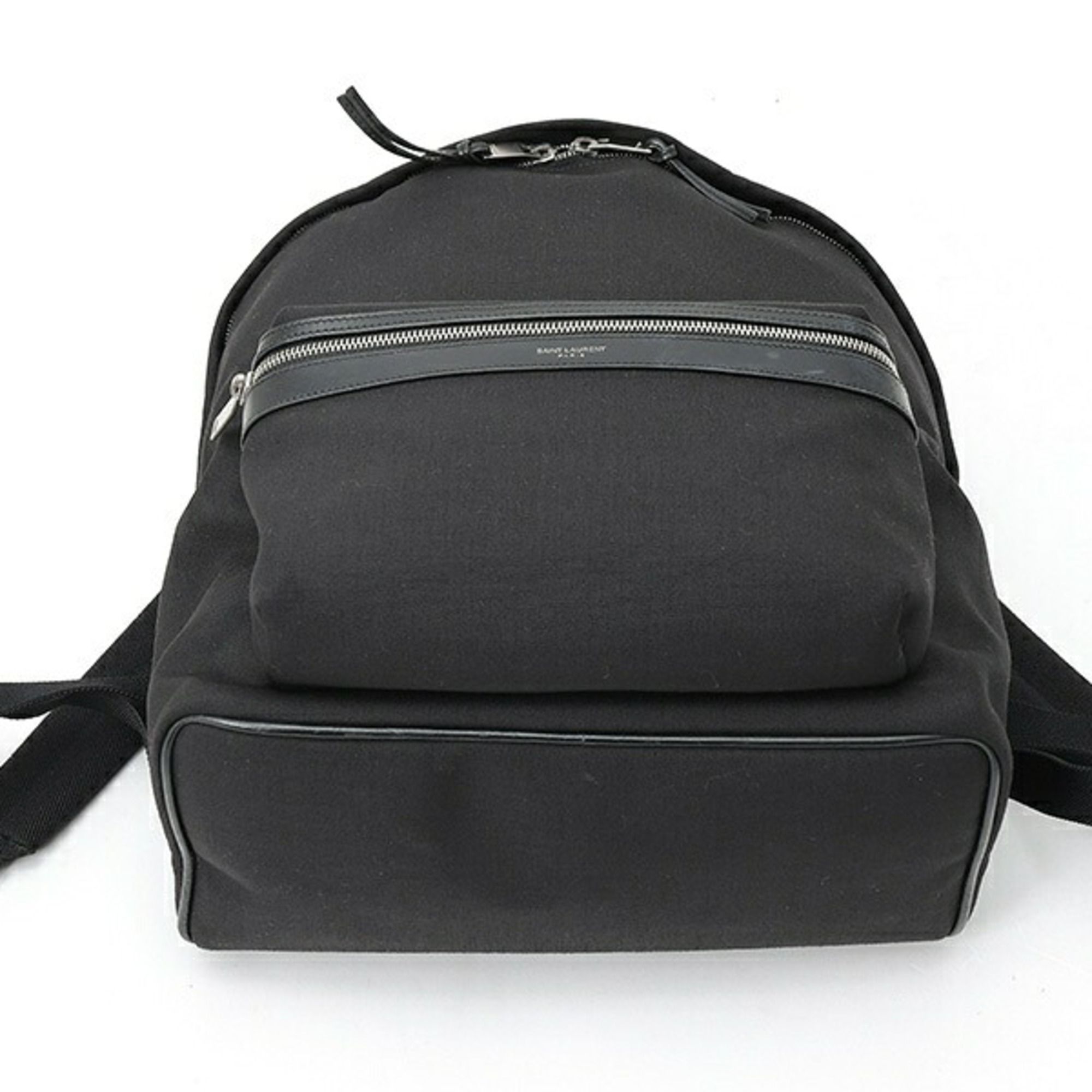 Canvas Leather Backpack (Pre-Owned) - Saint Laurent - Modalova