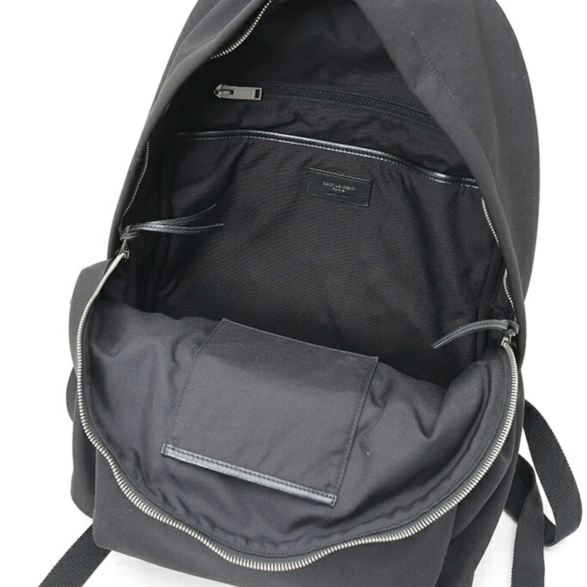 Canvas Leather Backpack (Pre-Owned) - Saint Laurent - Modalova