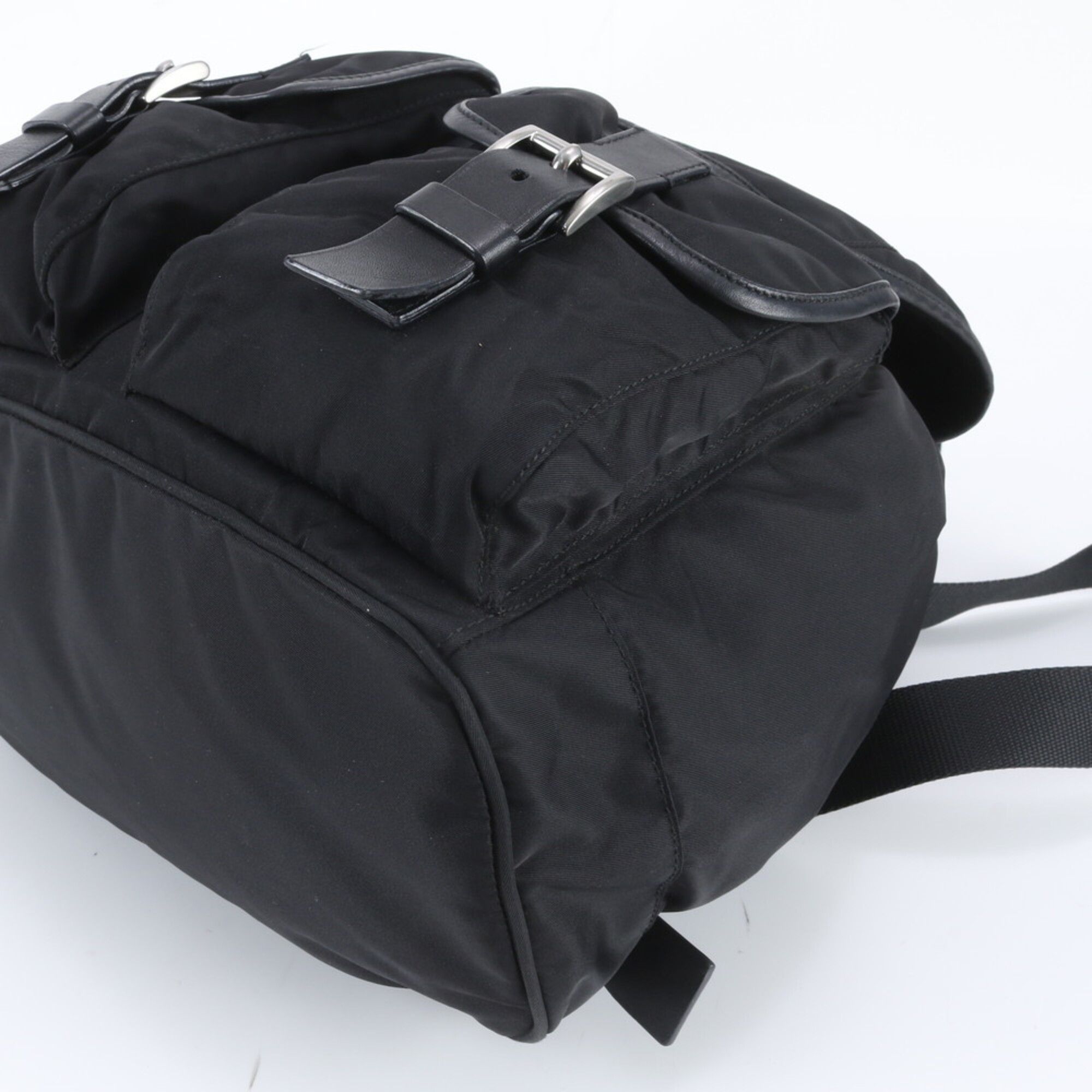 Leather Nylon Backpack (Pre-Owned) - Prada - Modalova