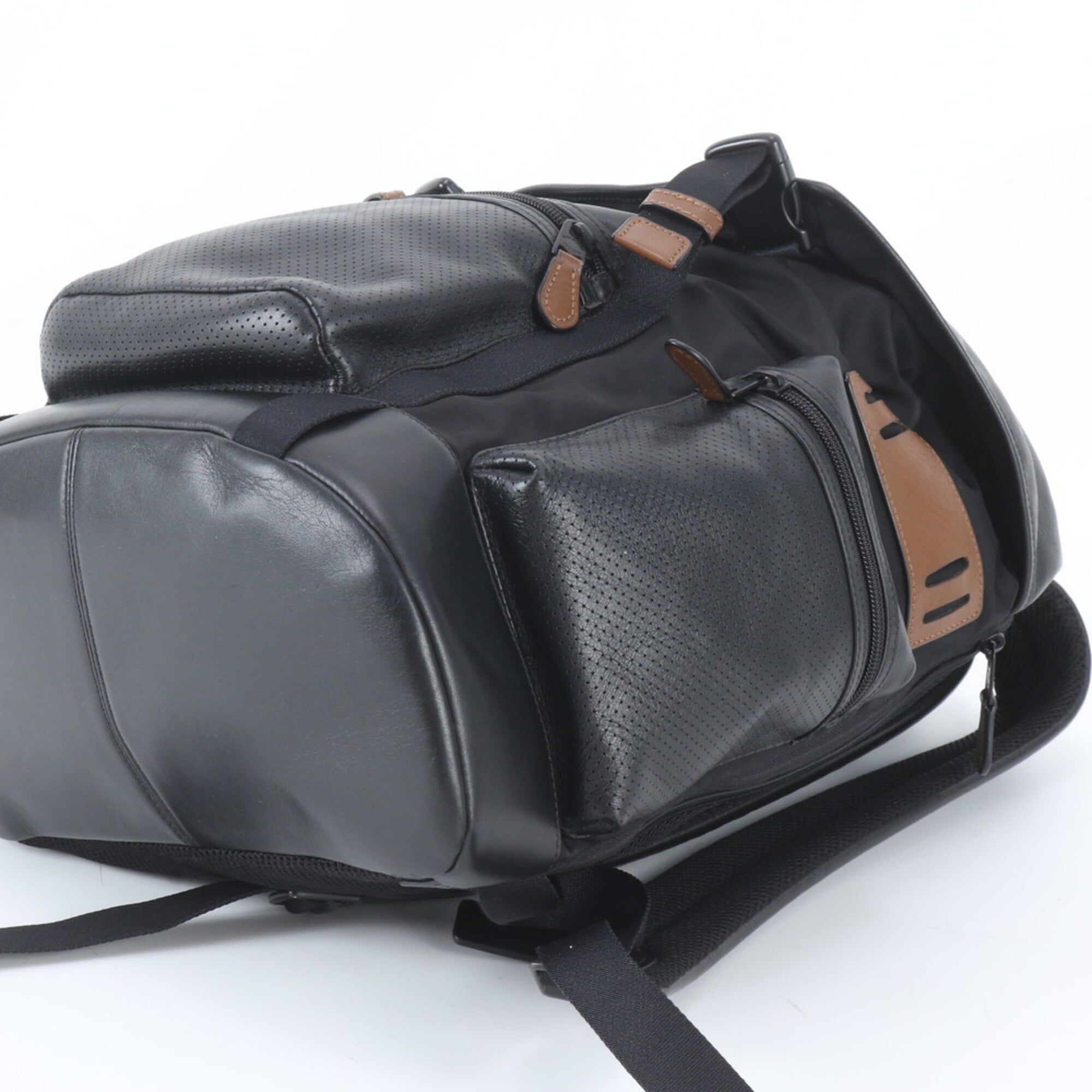 Leather Nylon Backpack Shoulder Bag (Pre-Owned) - Coach - Modalova