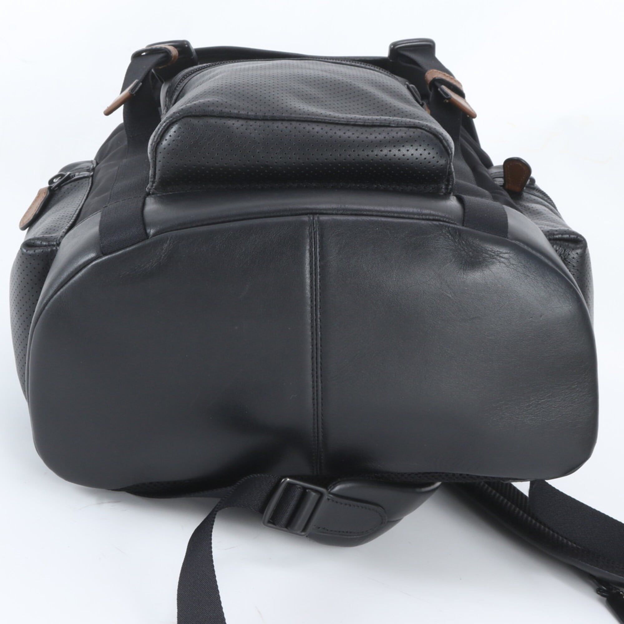 Leather Nylon Backpack Shoulder Bag (Pre-Owned) - Coach - Modalova