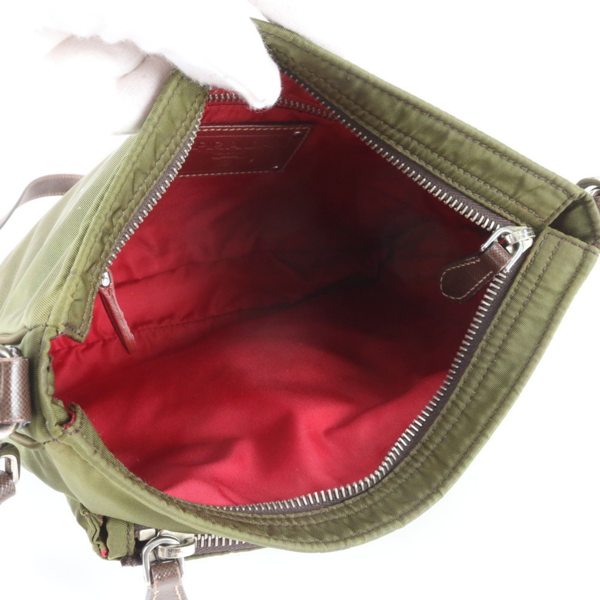 Leather Nylon Shoulder Bag (Pre-Owned) - Prada - Modalova