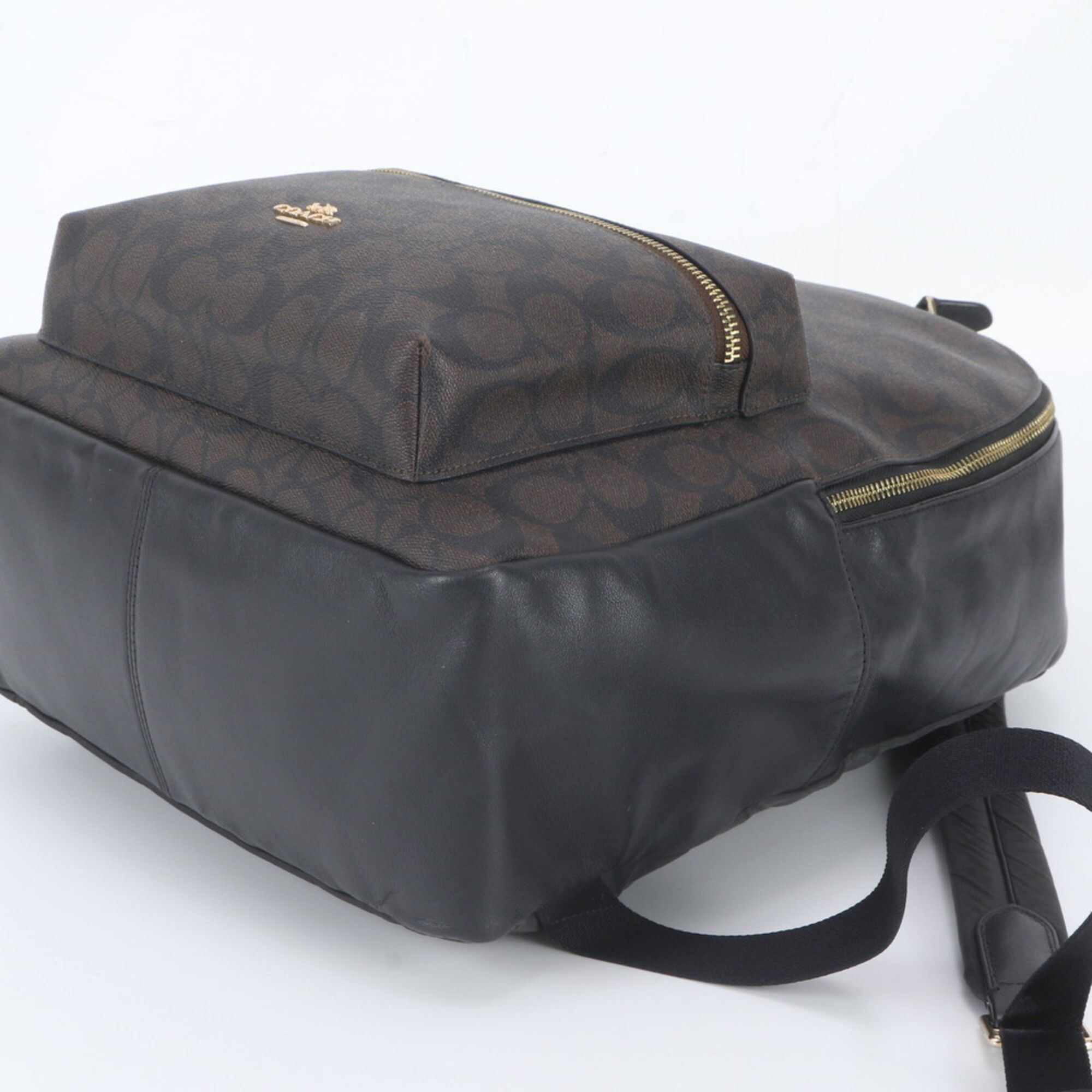Leather Coated Canvas Backpack Shoulder Bag (Pre-Owned) - Coach - Modalova