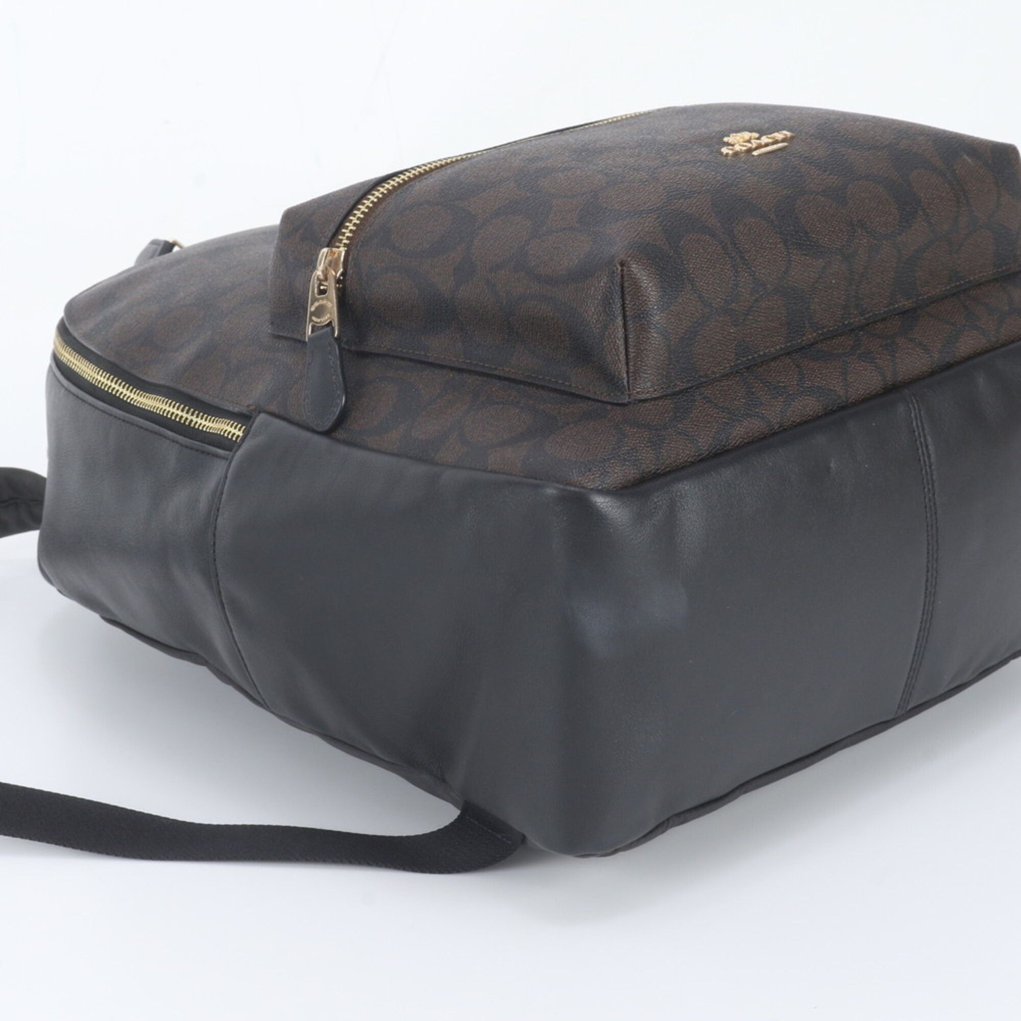Leather Coated Canvas Backpack Shoulder Bag (Pre-Owned) - Coach - Modalova