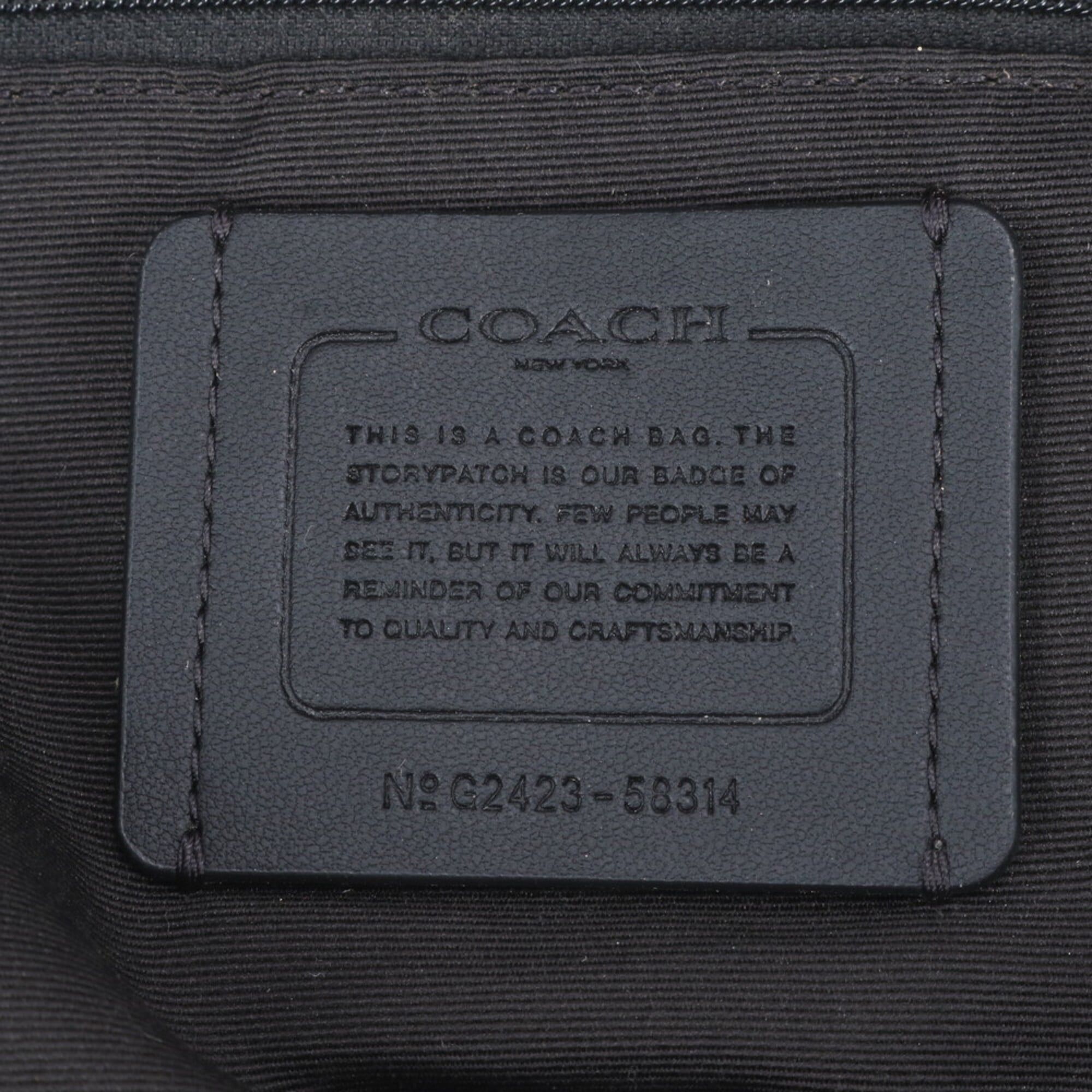 Leather Coated Canvas Backpack Shoulder Bag (Pre-Owned) - Coach - Modalova