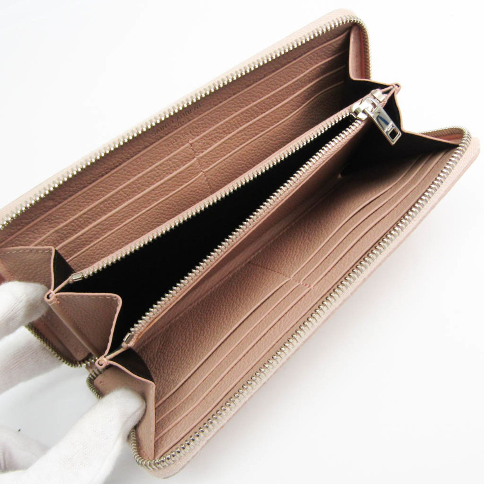 Leather Long Wallet (Bi-Fold) (Pre-Owned) - Saint Laurent - Modalova
