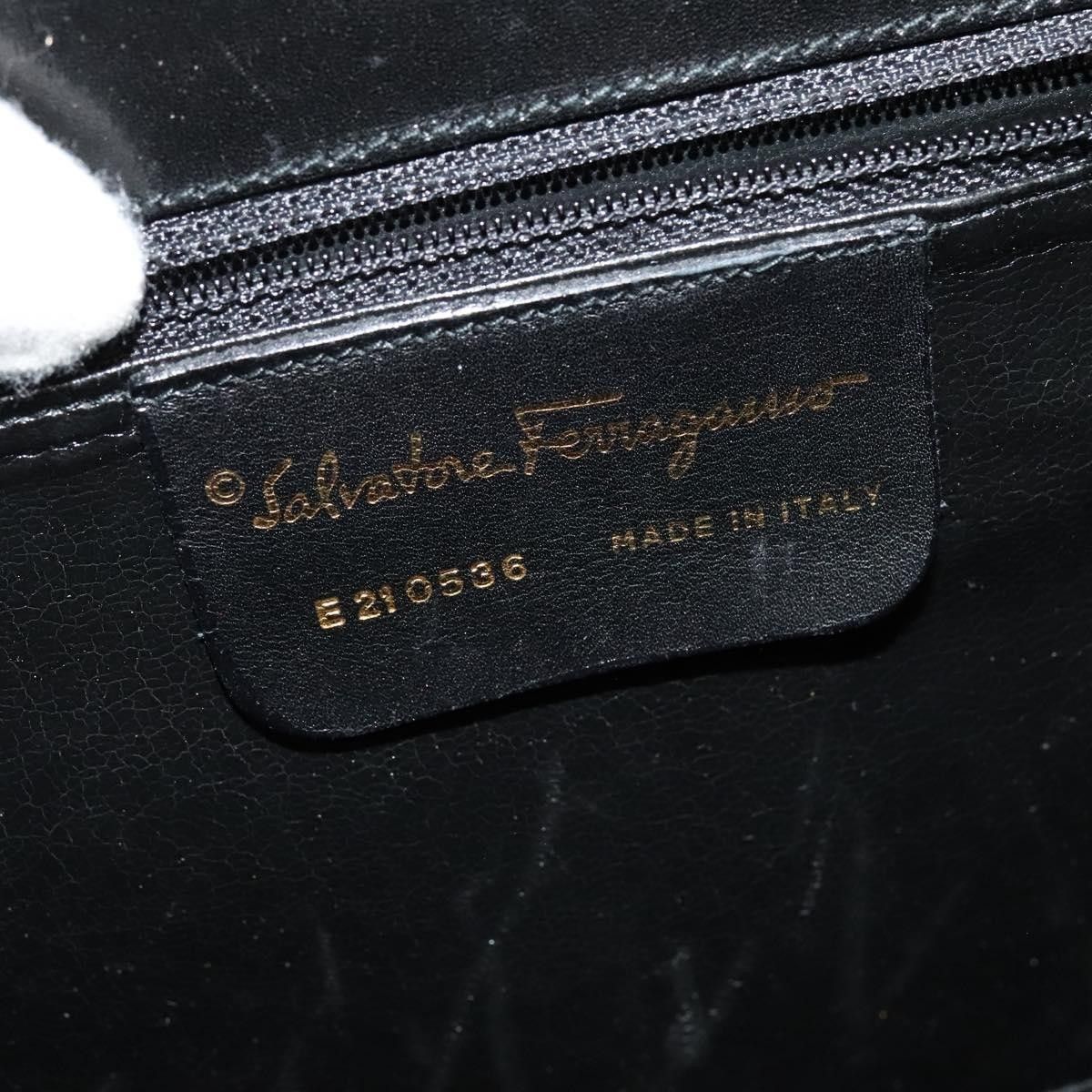 Gancini Convertible Top Handle Bag Leather Leather Handbag (Pre-Owned) - Salvatore Ferragamo - Modalova
