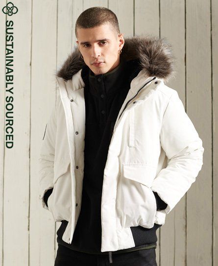 Men's Men's Cream / Ecru Everest Bomber Jacket - Size: Xxxl - Superdry - Modalova