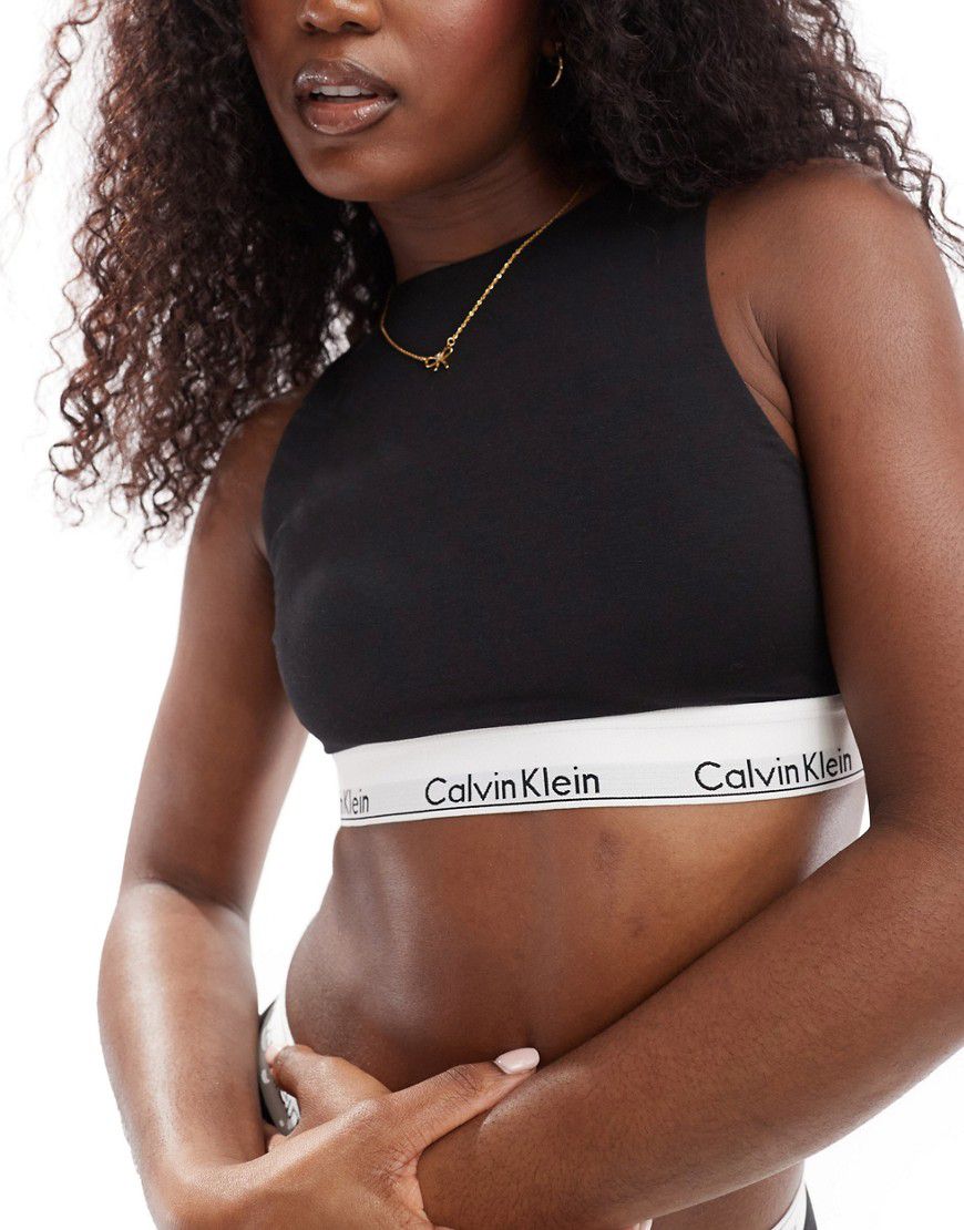 Modern Cotton - Brassière sfoderata nera - Calvin Klein - Modalova