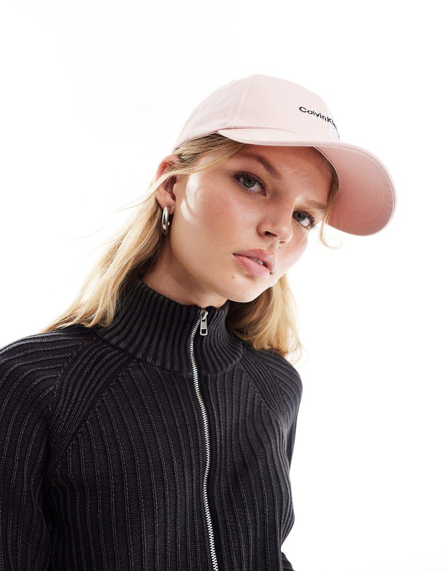 Cappello con visiera pallido con monogramma - Calvin Klein Jeans - Modalova