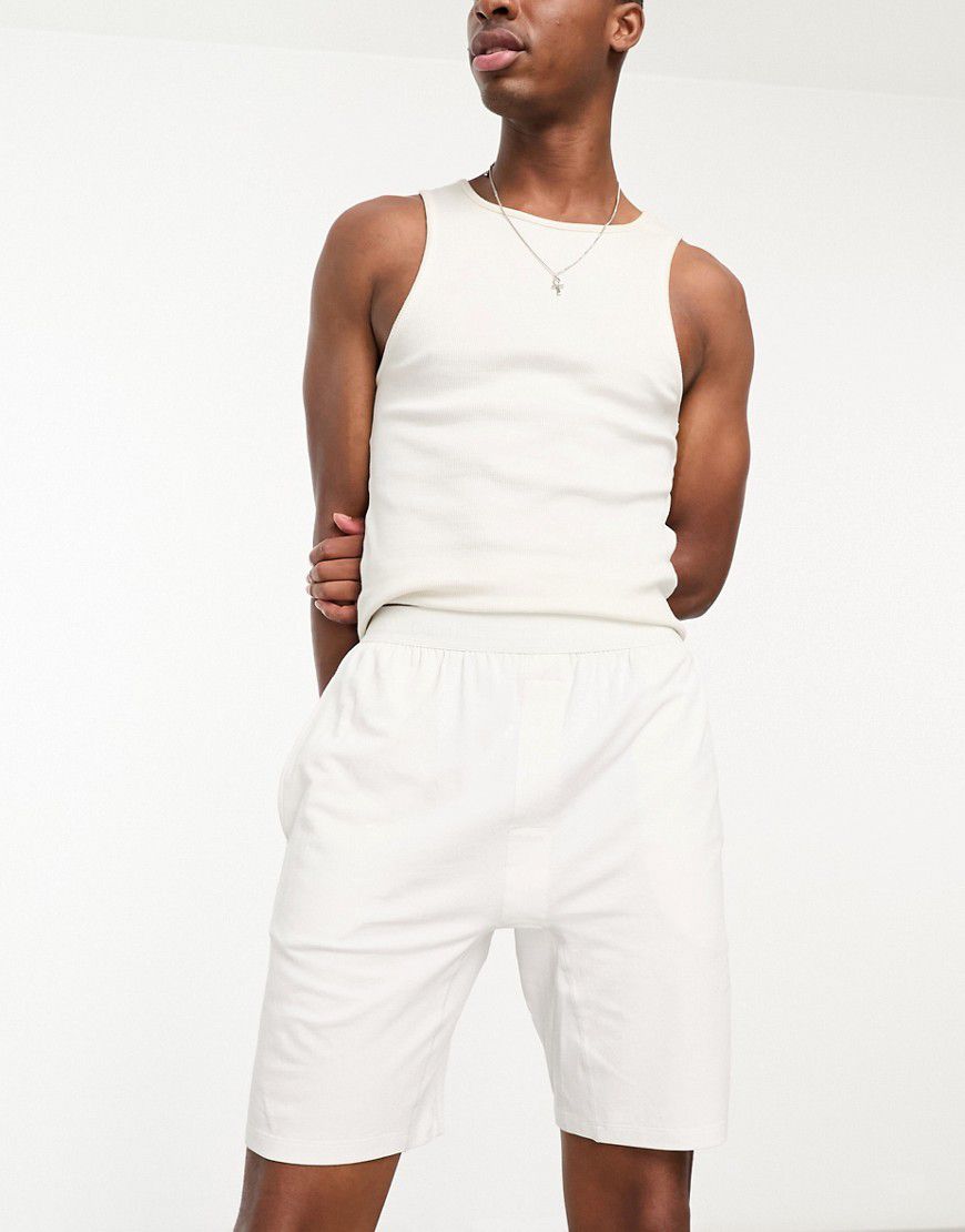 Pantaloncini da casa chiaro in cotone - Calvin Klein - Modalova