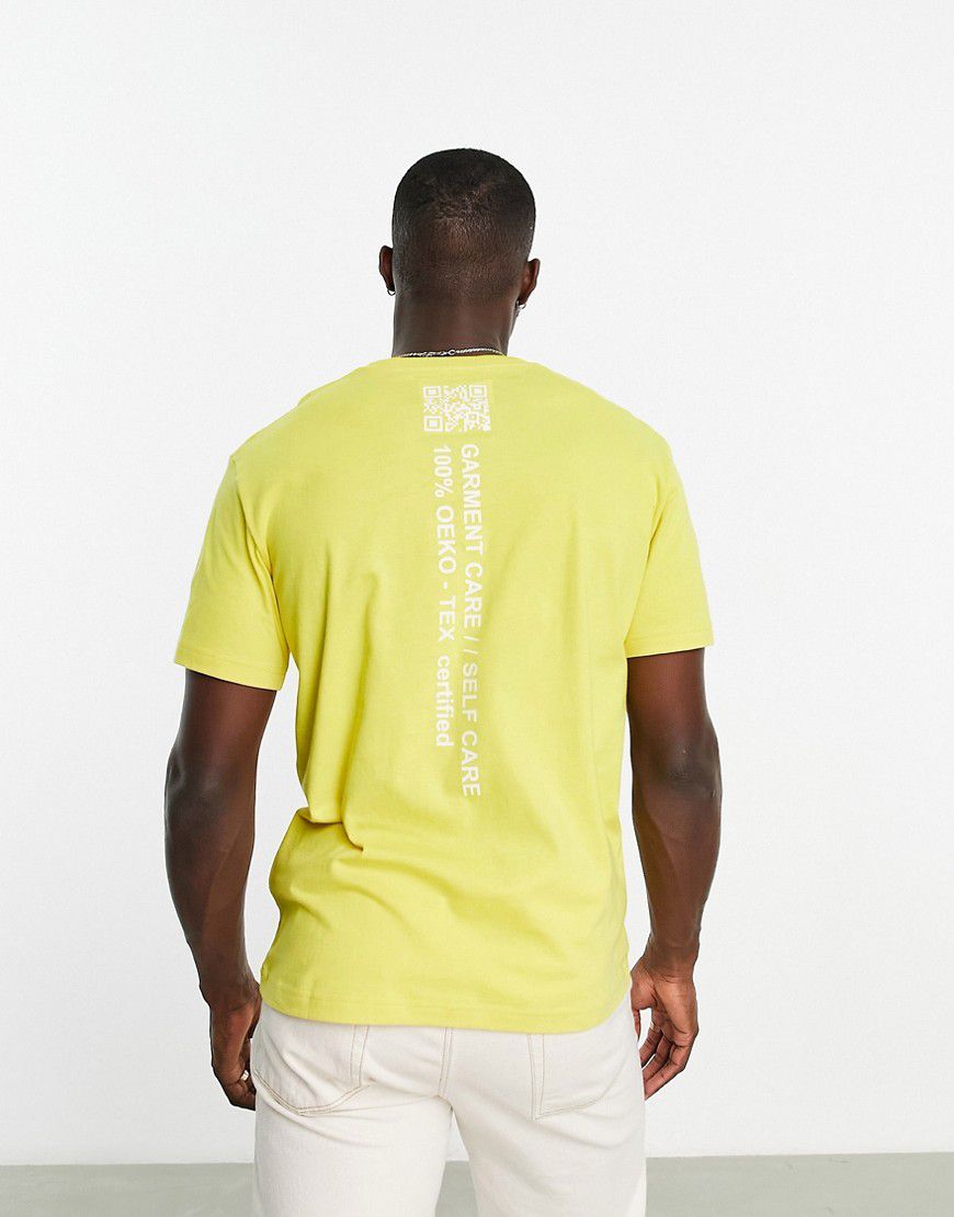 Rochester Future - T-shirt gialla con stampa di globo sul retro - Champion - Modalova