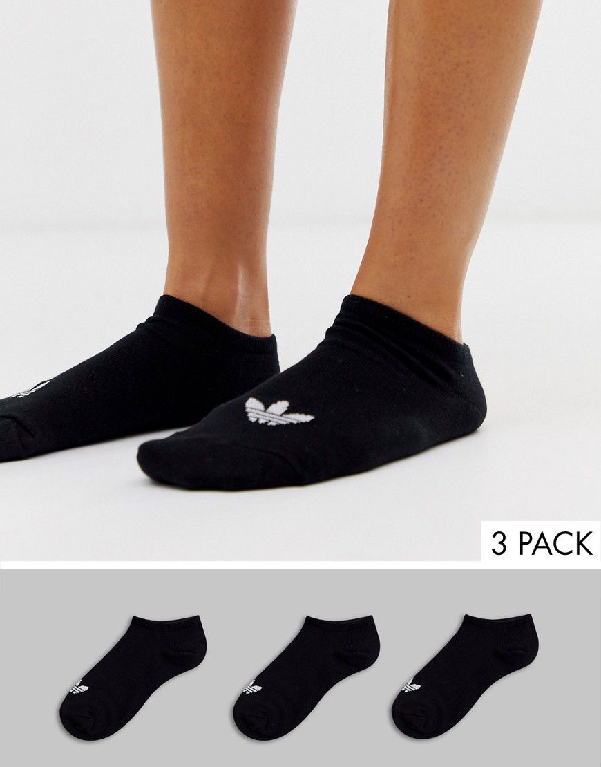 Confezione da 3 paia di calzini neri con trifoglio - adidas Originals - Modalova