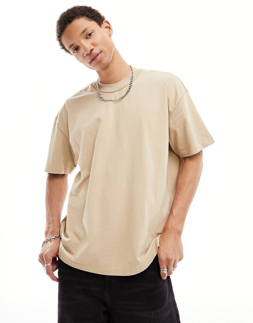 Isac - T-shirt oversize color talpa toffee - AllSaints - Modalova