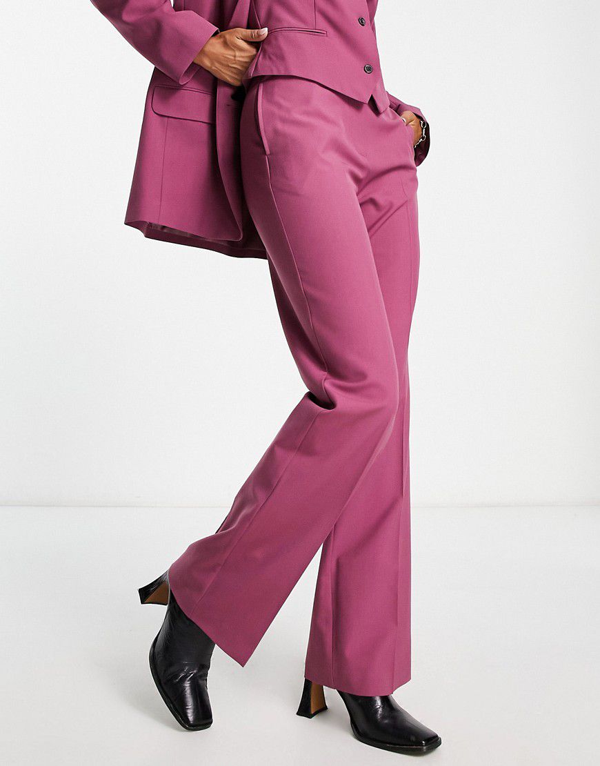 Hourglass - Mix & Match - Pantaloni da abito slim dritti color prugna - ASOS DESIGN - Modalova