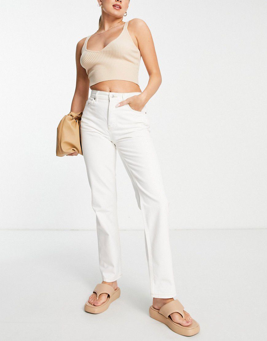 Jeans dritti bianchi stile anni '90 - ASOS DESIGN - Modalova