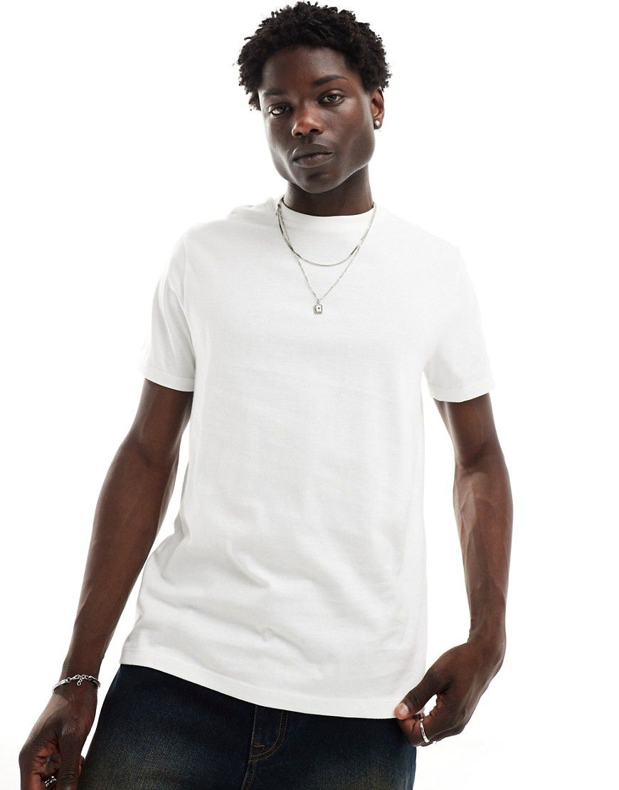 T-shirt girocollo bianca - ASOS DESIGN - Modalova
