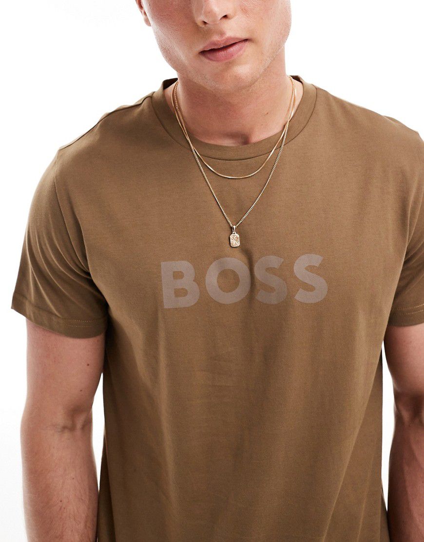BOSS - T-shirt a maniche corte open - BOSS Bodywear - Modalova