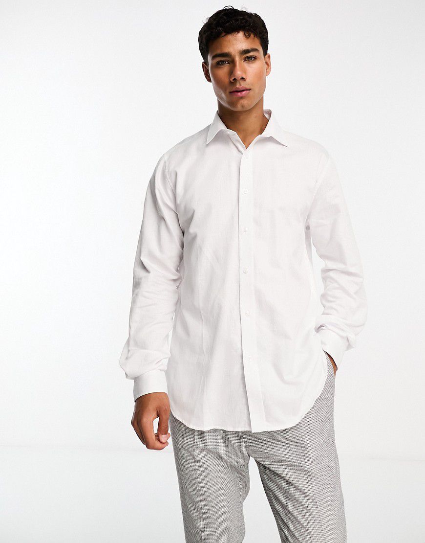 Camicia bianca in popeline con colletto - Ben Sherman - Modalova