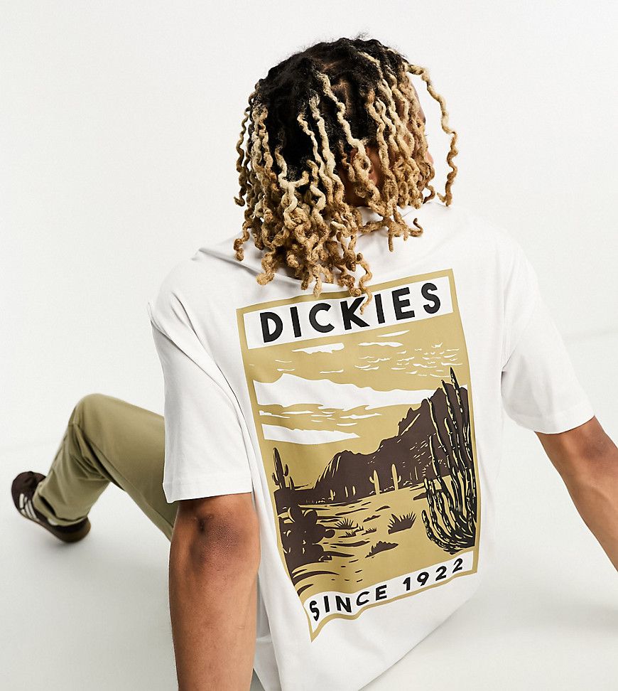 T-shirt bianca con stampa "North Plains Mountain" sul retro - Dickies - Modalova