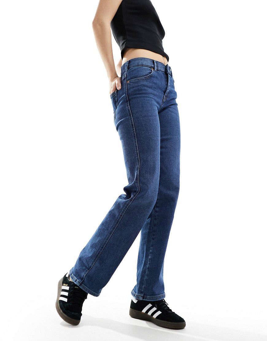 Lexy - Jeans slim fit a vita medio alta dritti color cape dark - Dr Denim - Modalova