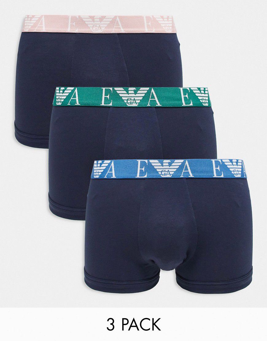 Bodywear - Confezione da 3 boxer aderenti con logo - Emporio Armani - Modalova