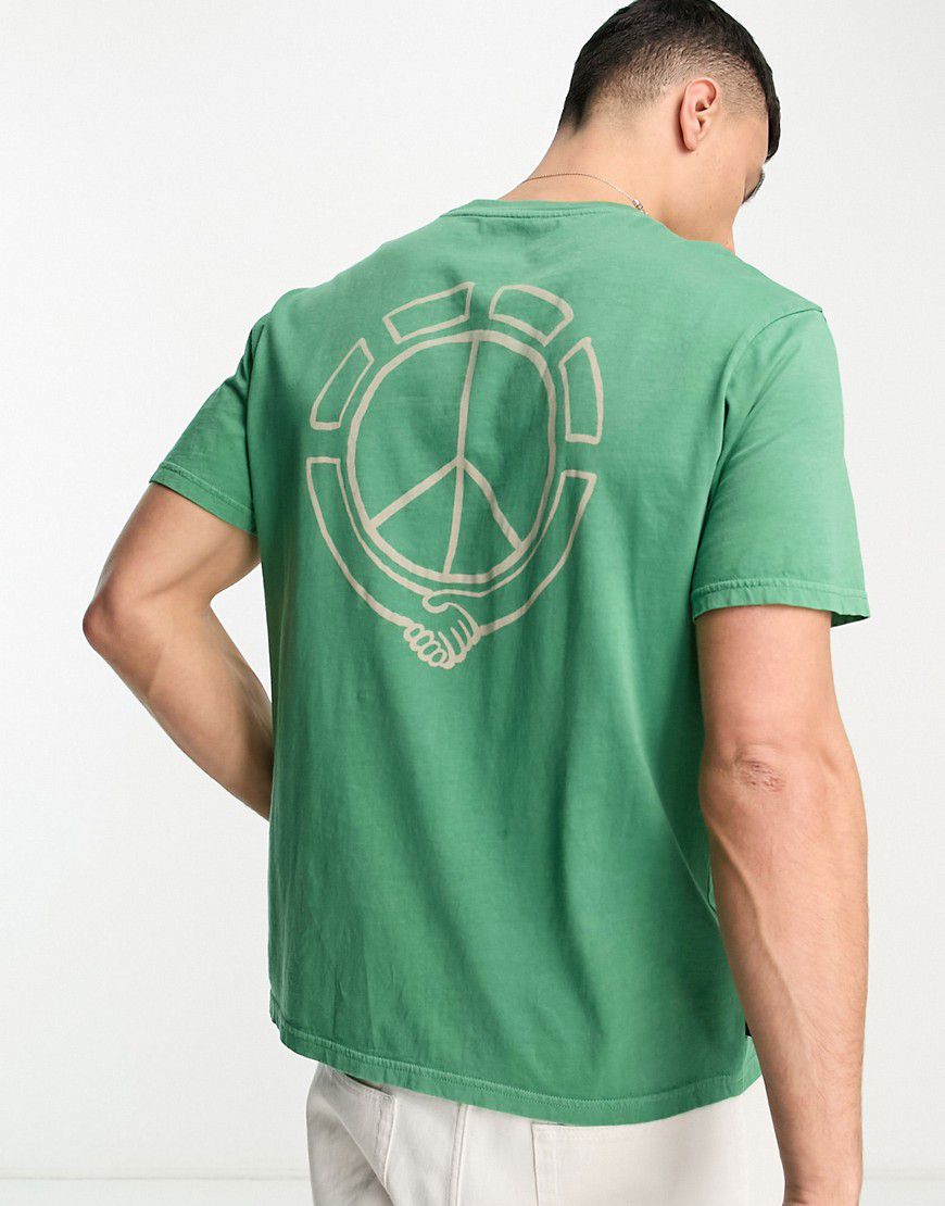 Collab - T-shirt con stampa sul retro - Element - Modalova