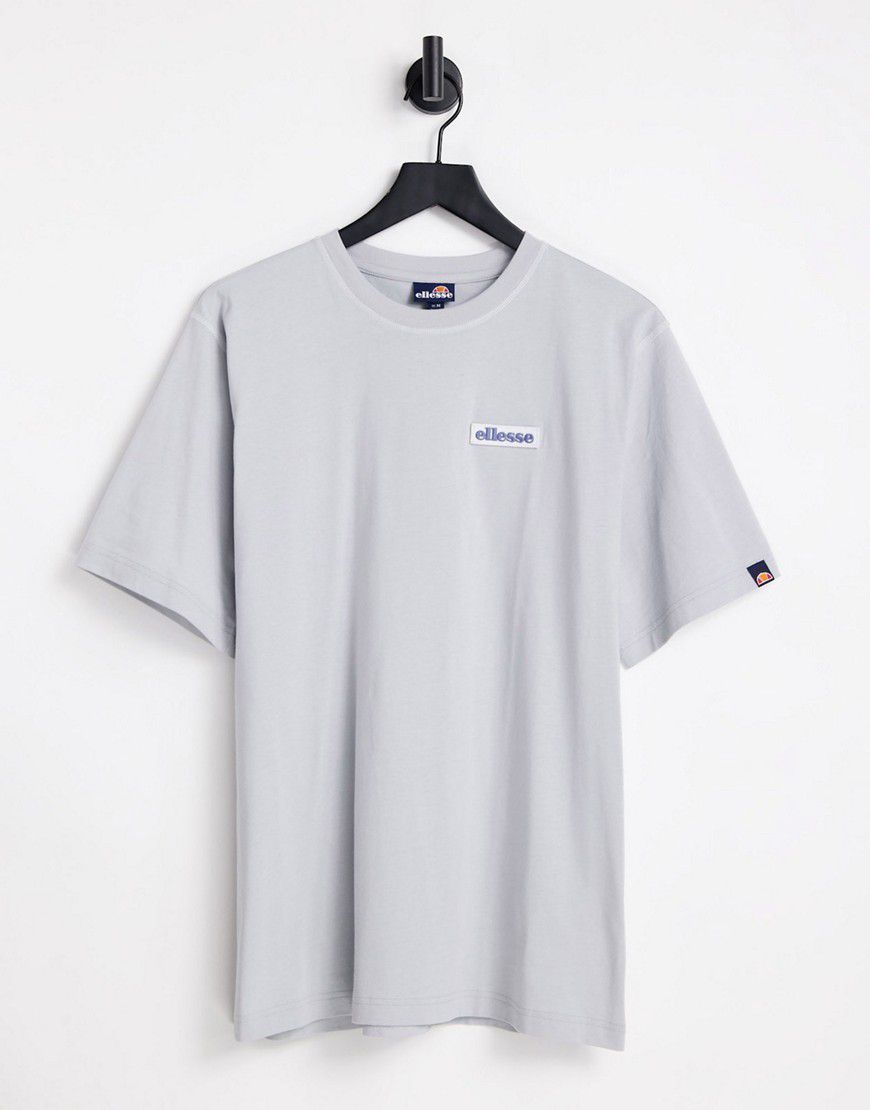 T-shirt grigia con cuciture a contrasto - ellesse - Modalova