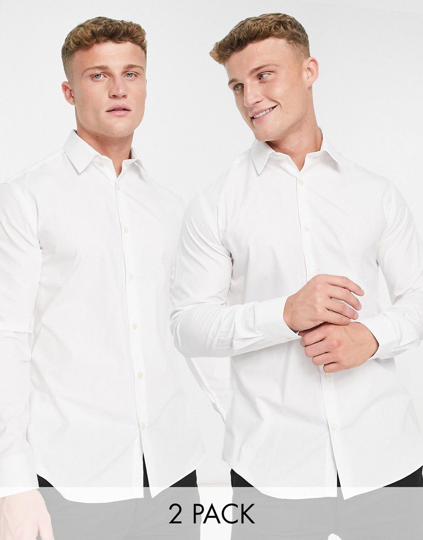 Formal - Confezione da 2 camicie bianche - French Connection - Modalova