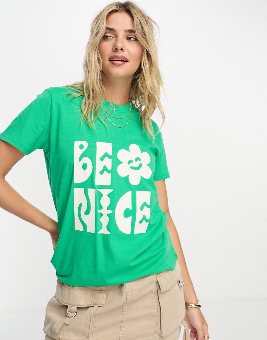 T-shirt palma con grafica "Be Nice" - French Connection - Modalova