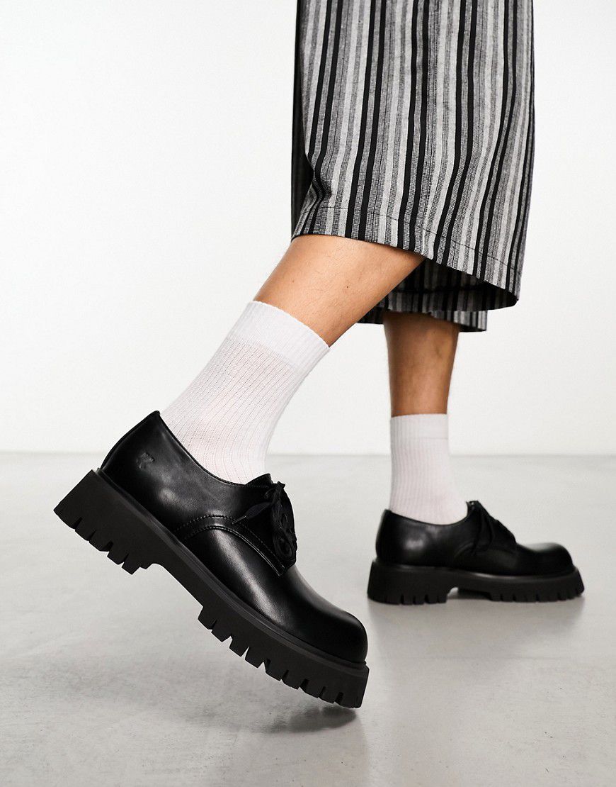 KOI - Pinemoon - Scarpe stringate nere con suola spessa - Koi Footwear - Modalova