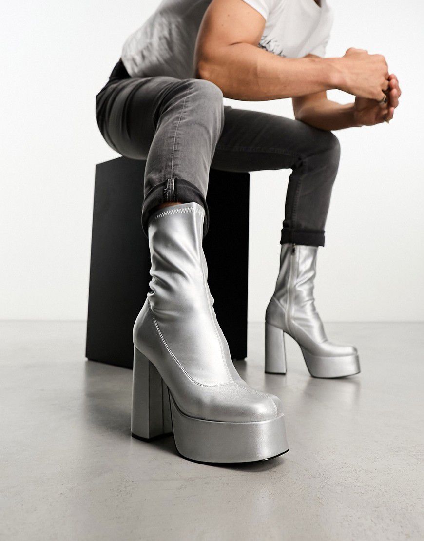 KOI - Stivaletti metallizzato con plateau e tacco - Koi Footwear - Modalova