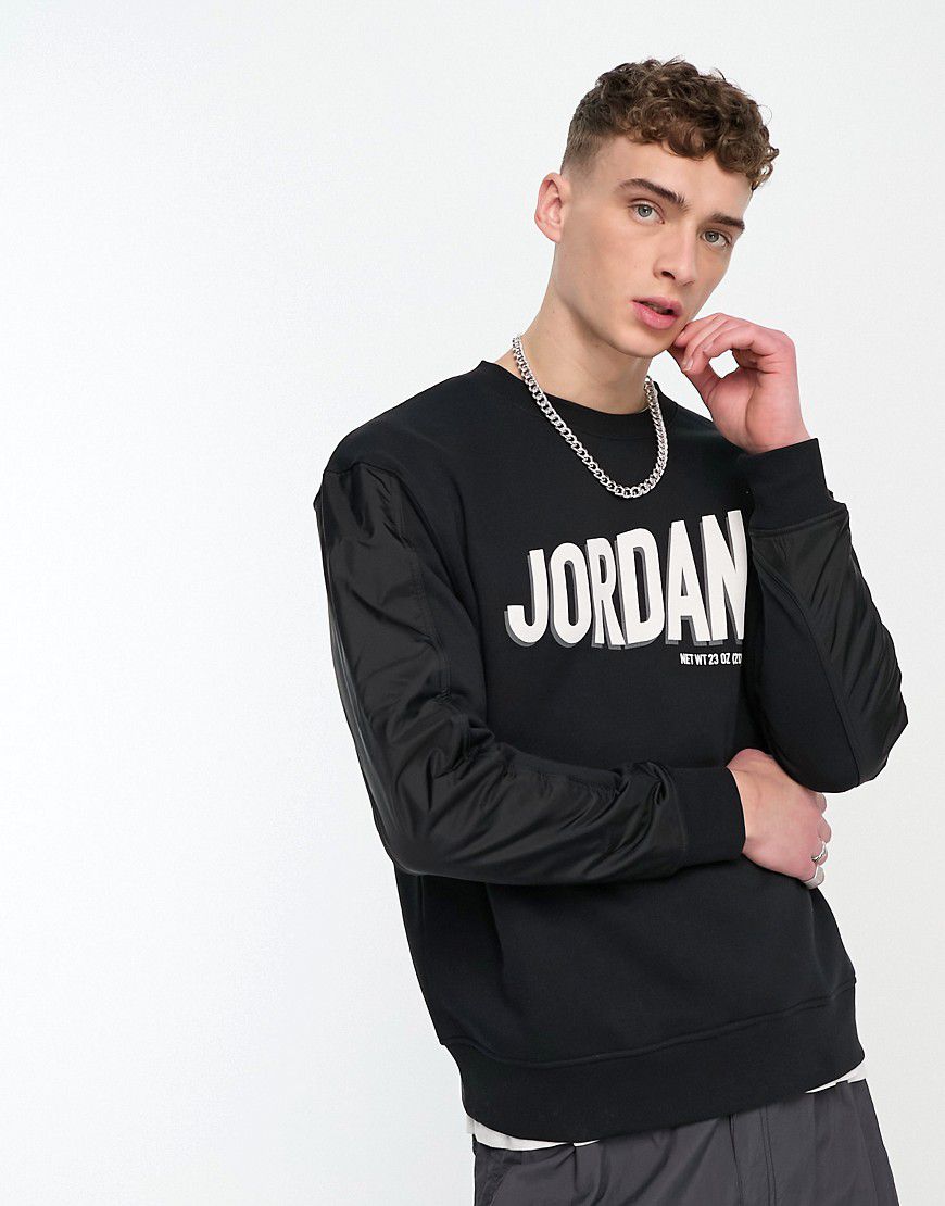 Jordan - Felpa nera con logo-Black - Jordan - Modalova