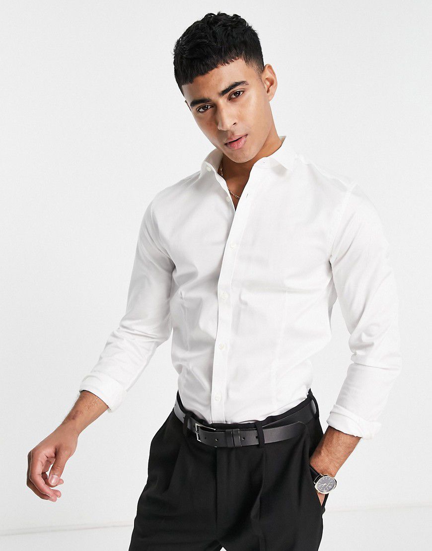 Premium - Camicia super slim stretch elegante bianca - Jack & Jones - Modalova
