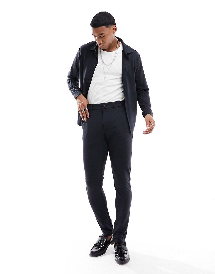 Premium - Pantaloni da abito slim in jersey - Jack & Jones - Modalova