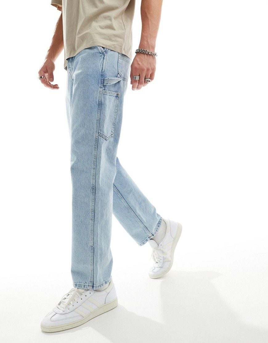 Jeans dritti azzurri lavaggio anni '90 - ONLY & SONS - Modalova