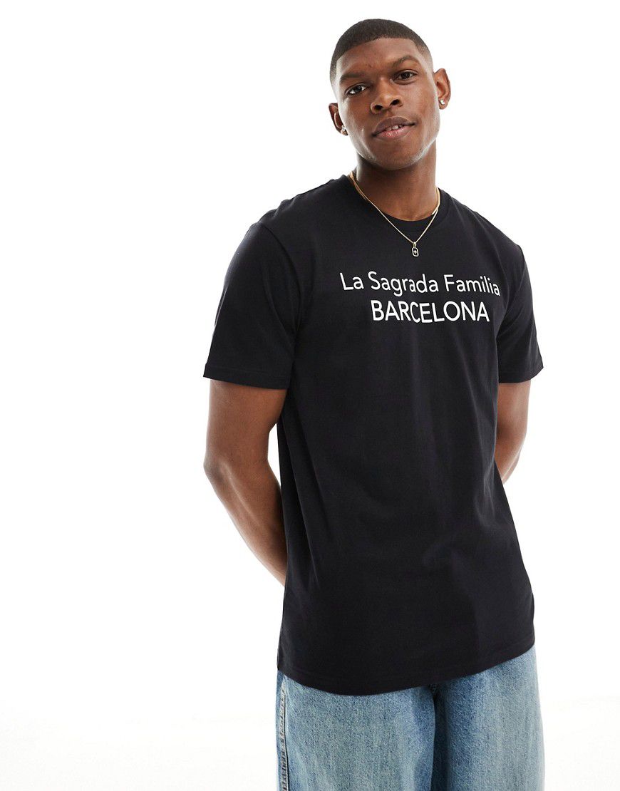 T-shirt con stampa "Barcelona" - ONLY & SONS - Modalova