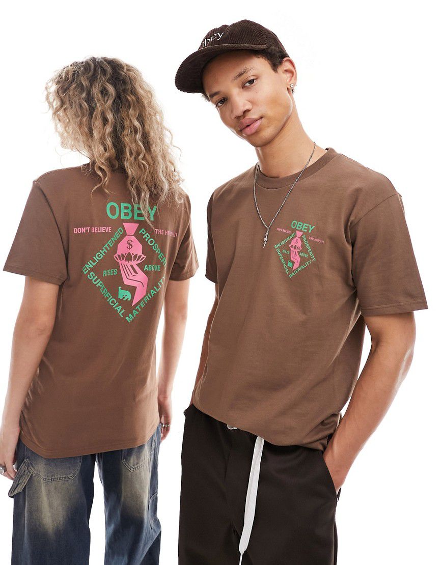 T-shirt a maniche corte unisex con grafica spirituale - Obey - Modalova