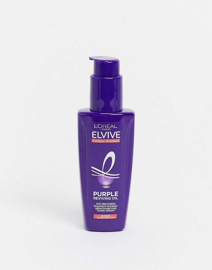 Olio per capelli Colour Protect Purple Anti-Brassiness 100ml - L'Oreal Elvive - Modalova