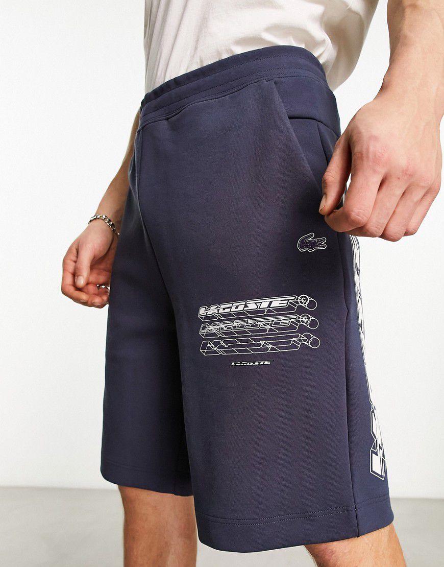 Pantaloncini con logo grande e scritta orizzontale - Lacoste - Modalova